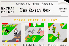 Paperboy & Rampage screenshot 4 for GameBoy Advance